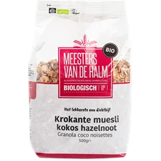 krokante muesli kokos hazelnoot